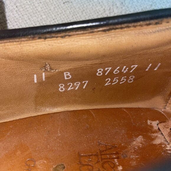 Allen Edmonds Grayson Men’s Dress Loafers Sz 11 B Brown Leather Business Formal - Picture 3 of 12